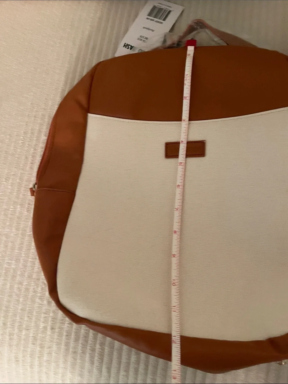 Brown & Cream Canvas Backpack